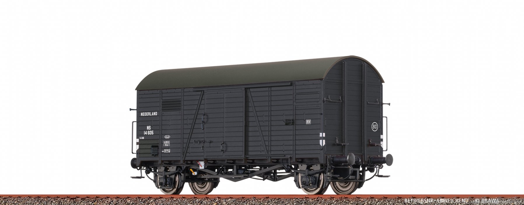 Brawa 50740 Covered Freight Car Gms30 NS