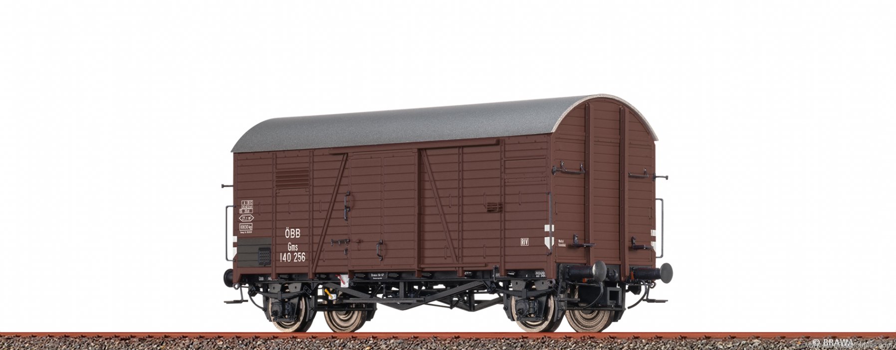 Brawa 50747 Covered Freight Car Gms ÃBB