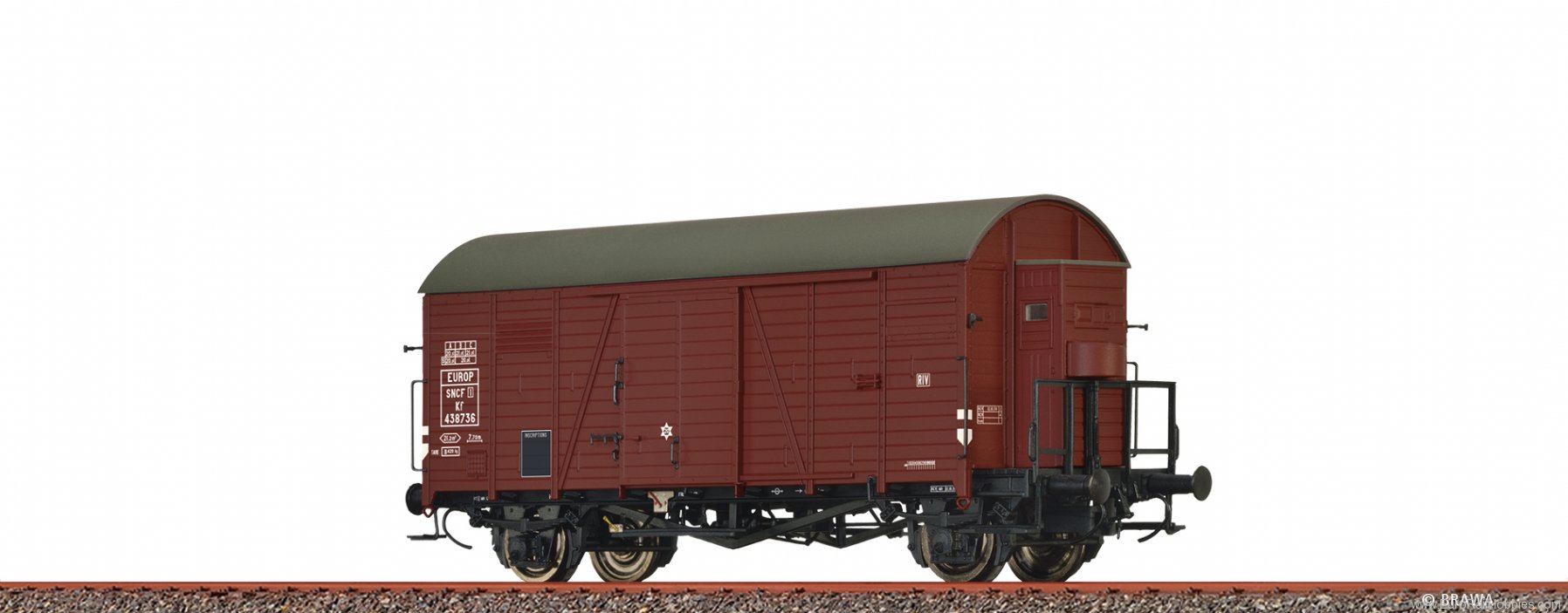 Brawa 50750 Covered Freight Car Kf SNCF