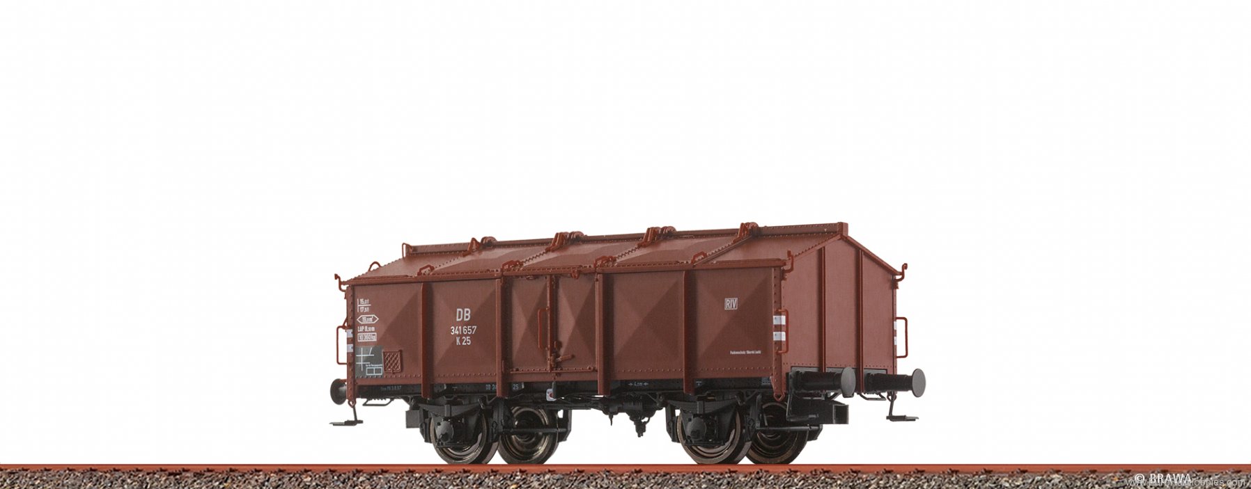 Brawa 50776 DB Lidded Freight Car K25