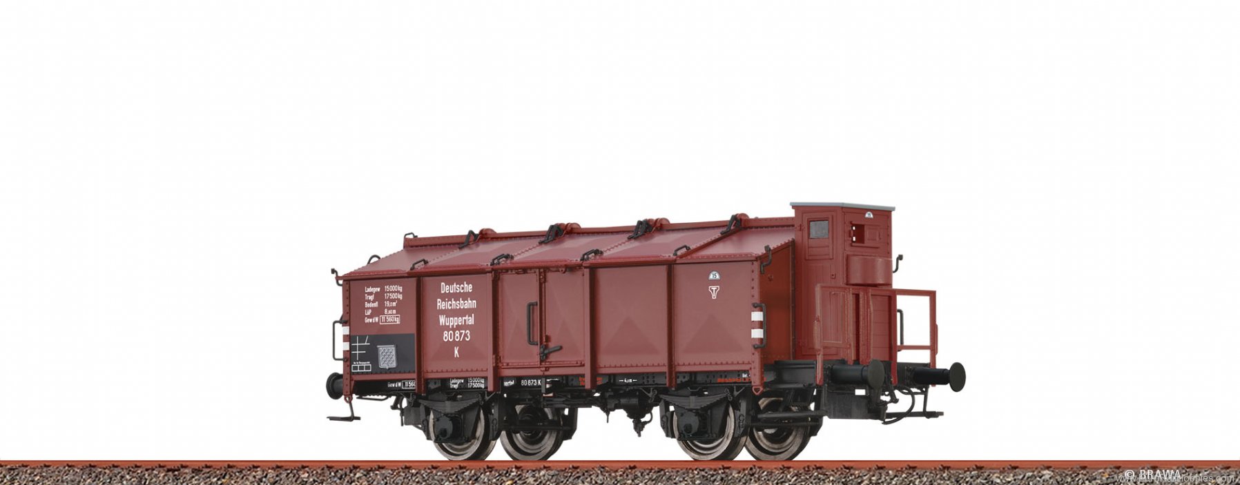 Brawa 50777 Lidded Freight Car K DRG