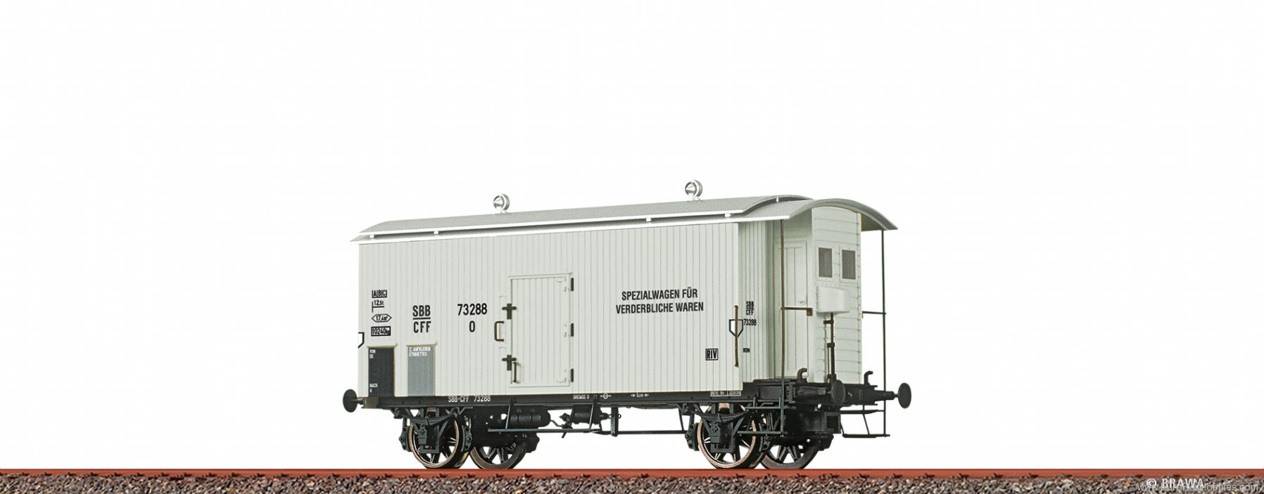 Brawa 50780 Refrigerator Car K2 SBB