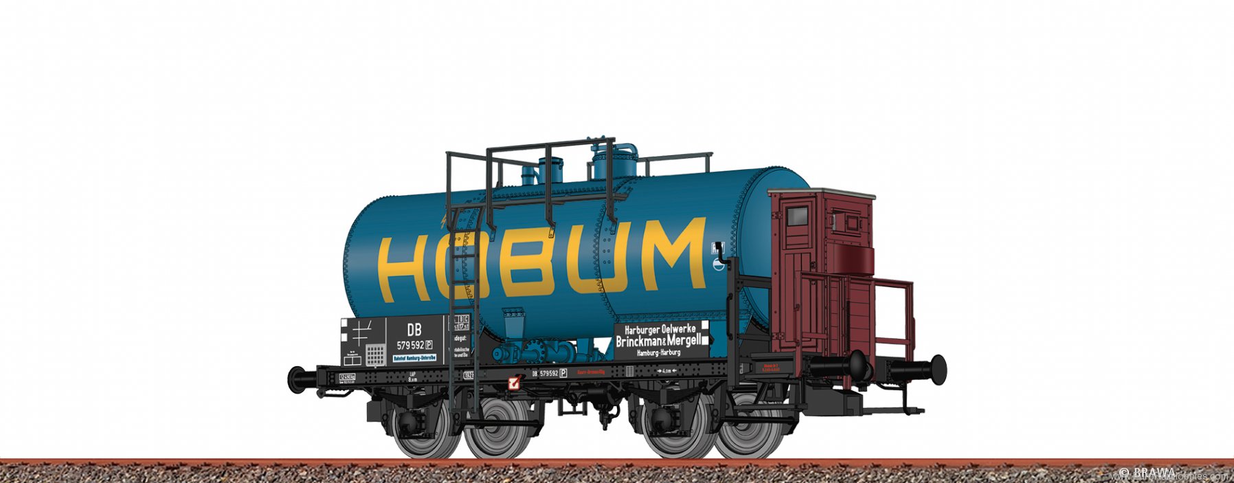 Brawa 50849 Tank Car 2-axle Z [P] HOBUM DB