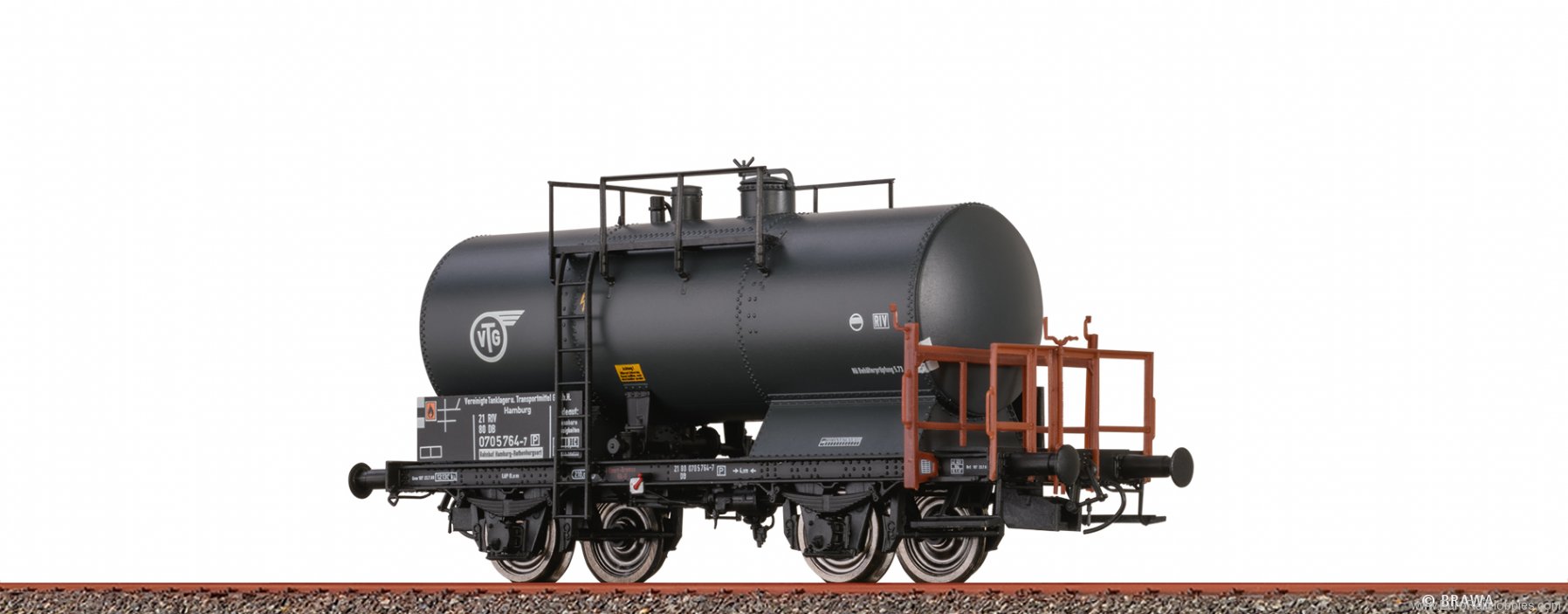 Brawa 50856 Tank Car 2-axle Z[P] VTG DB