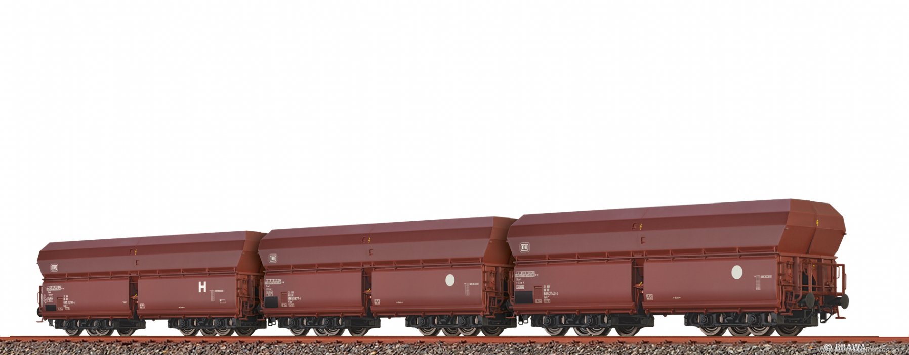 Brawa 50878 Bulk Goods Cars Fals 175 and Fals 176 DB, set