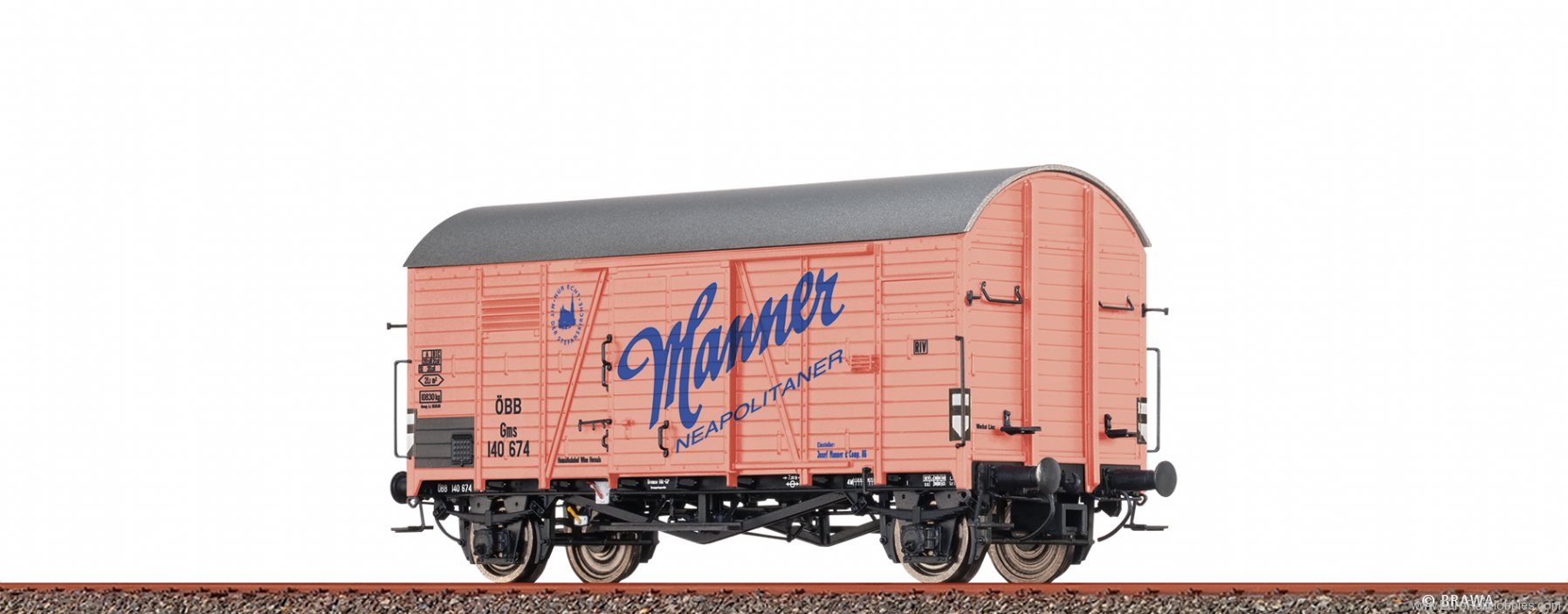 Brawa 50903 Covered Freight Car Gms Manner ÃBB (Factor