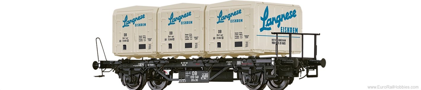 Brawa 50918 BRAWA DB Container Car BTs30, with Ekrt212 'L