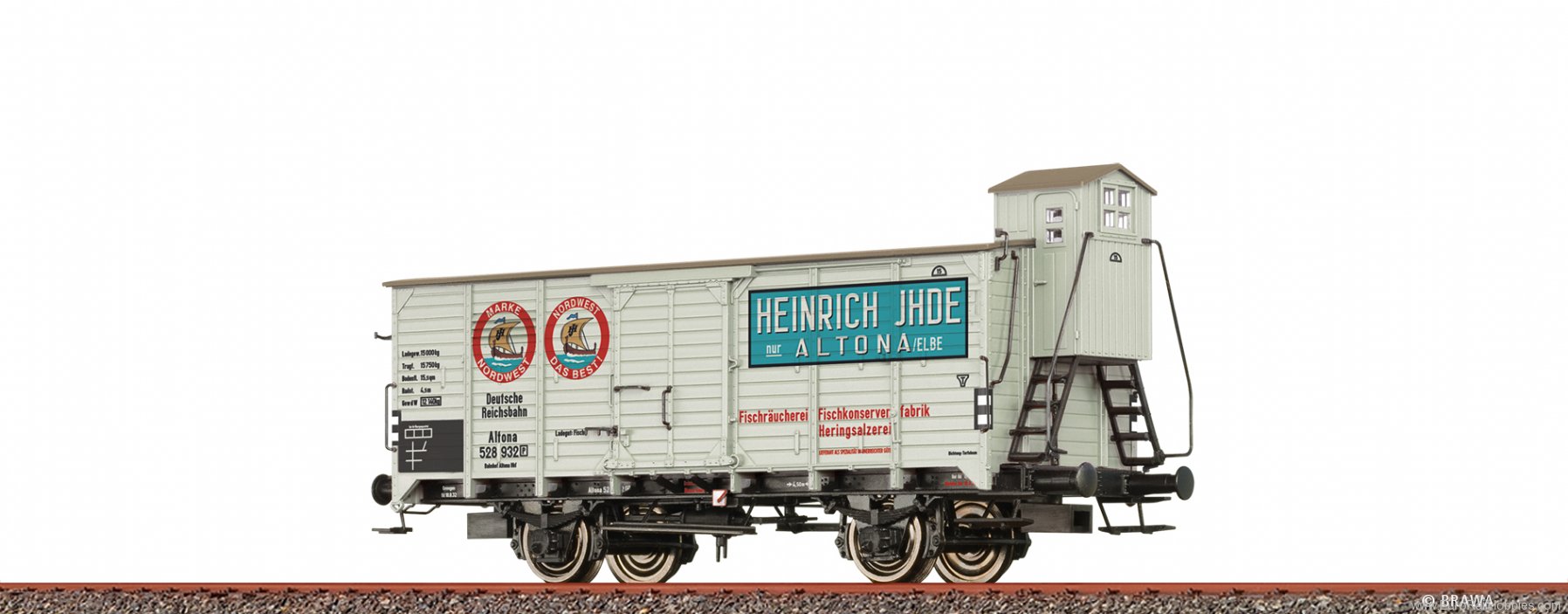 Brawa 50931 DRG Insulated Box Car 'Heinrich Jhde' 