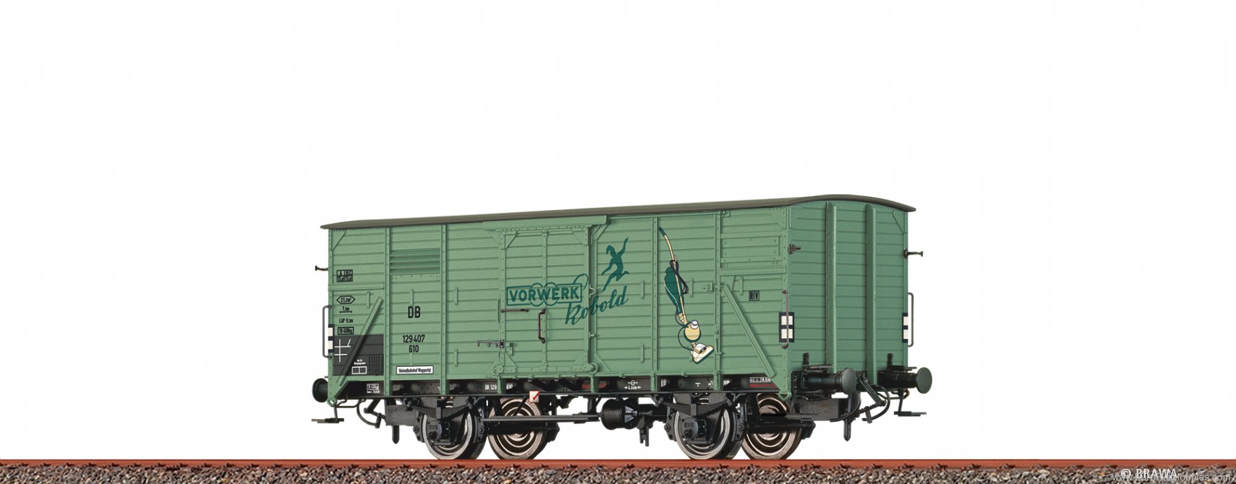 Brawa 50960 Covered Freight Car G10 Vorwerk DB