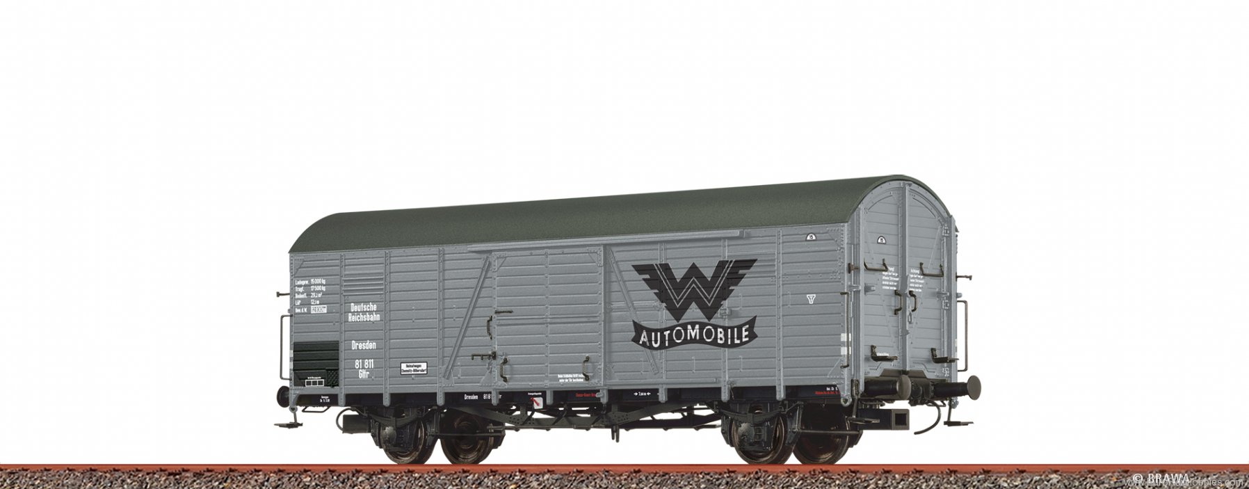 Brawa 50967 Covered Freight Car Gltr Wanderer DRG