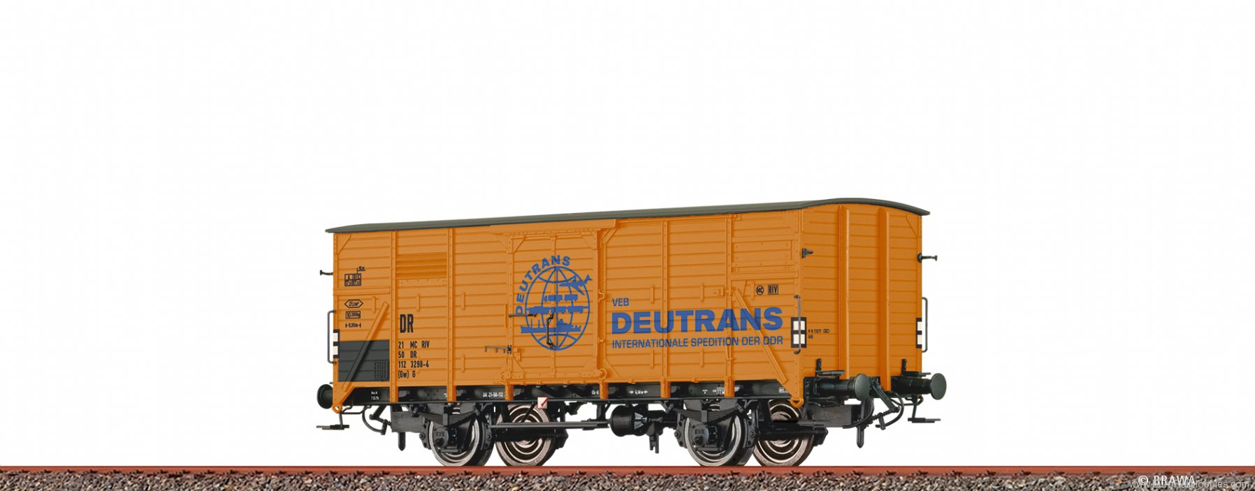 Brawa 50968 Covered Freight Car Gw Deutrans DR