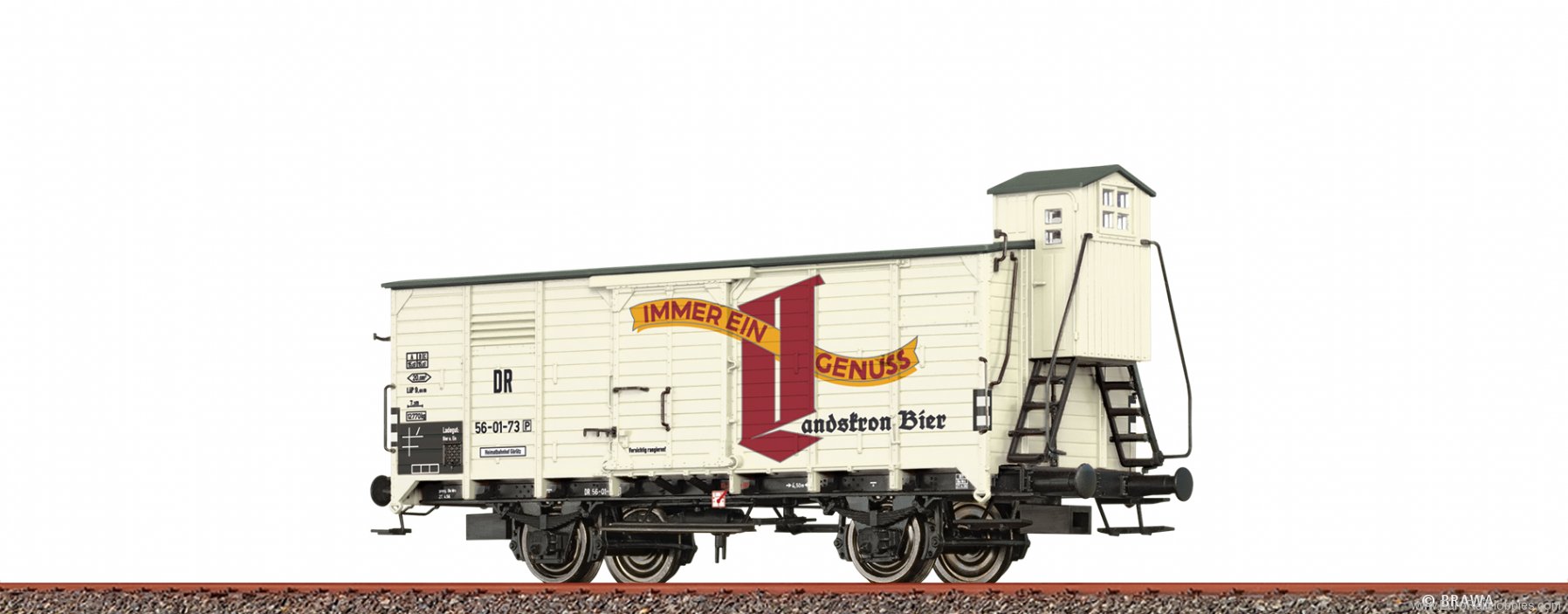 Brawa 50970 Covered Freight Car G10 Landskron Brauerei DR