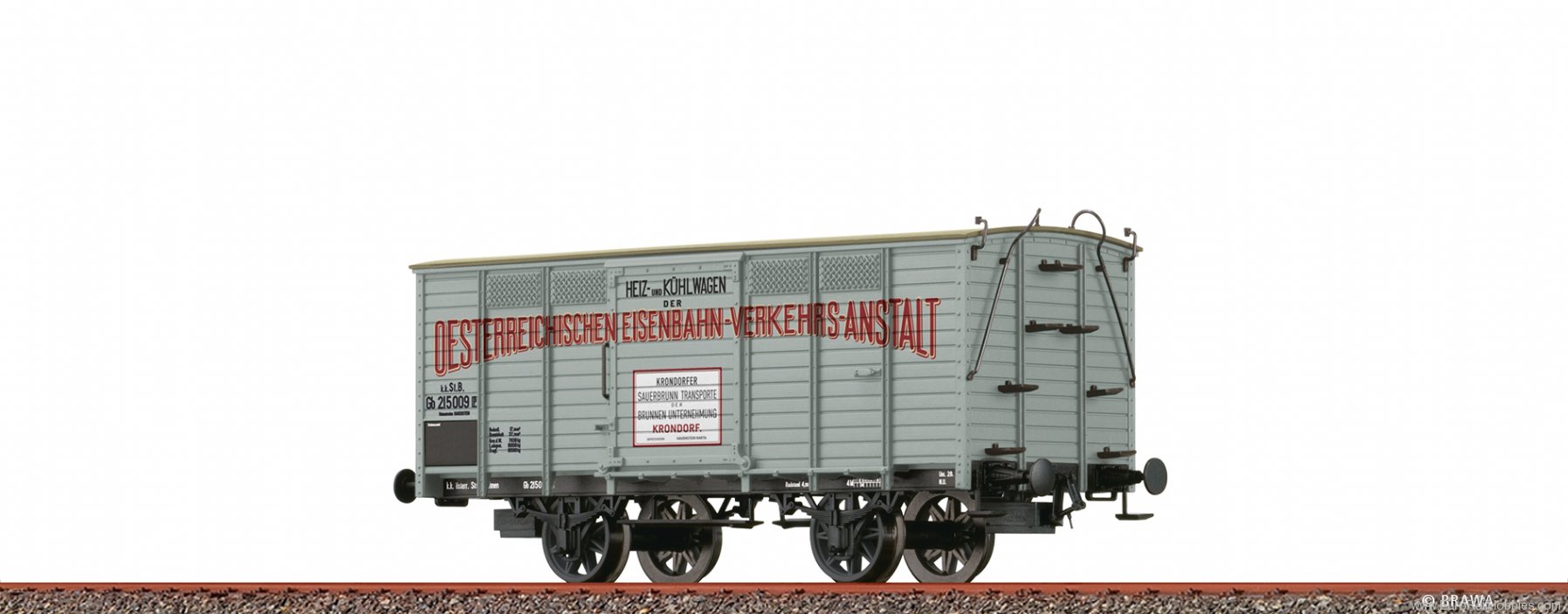 Brawa 50976 Covered Freight Car Gb OEVA k.k.St.B.