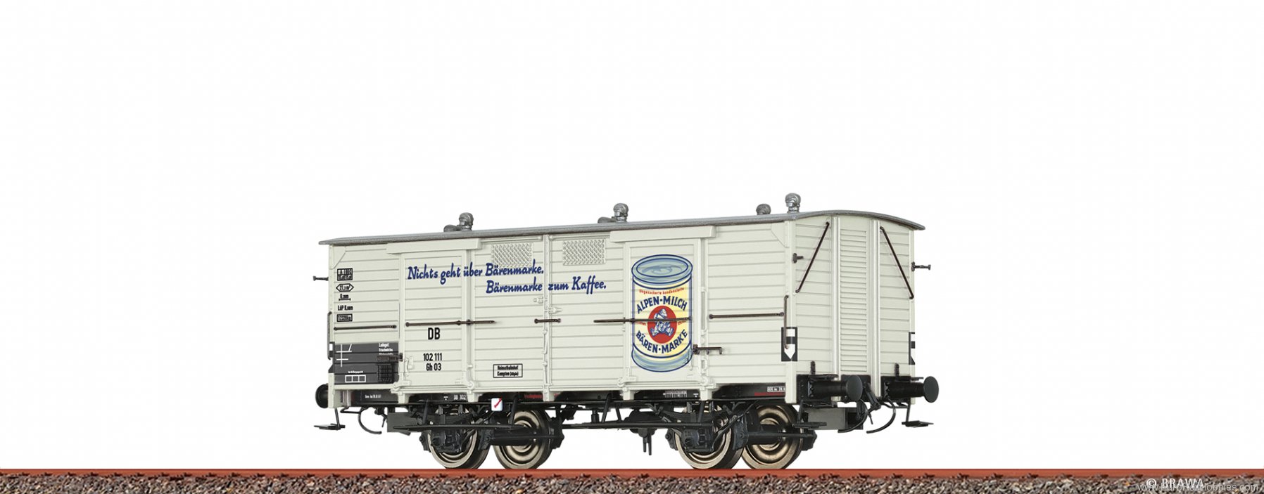 Brawa 50977 Milk Car Gh03 BÃ¤renmarke DB