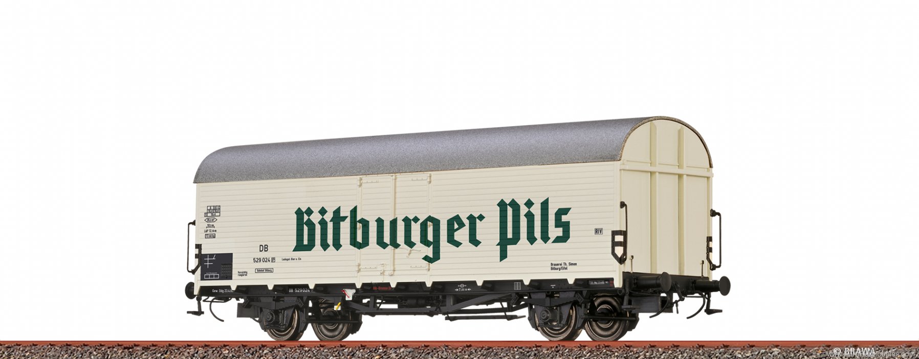 Brawa 50984 Covered Freight Car Tnfhs 38 Bitburger DB
