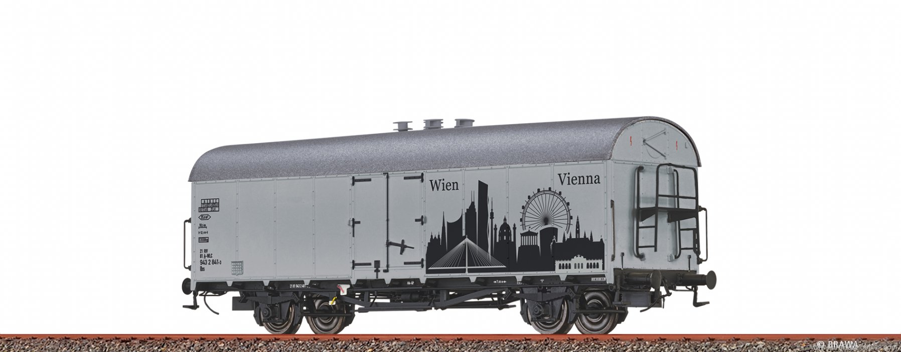 Brawa 50989 Covered Freight Car Ibs Skyline Vienna