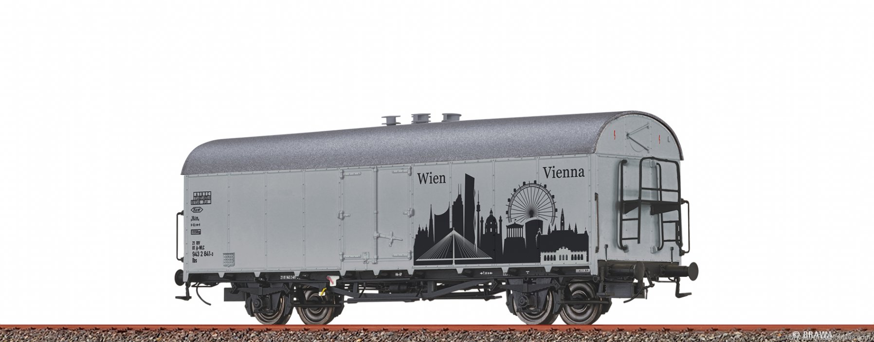 Brawa 50989 Covered Freight Car Ibs Skyline Vienna