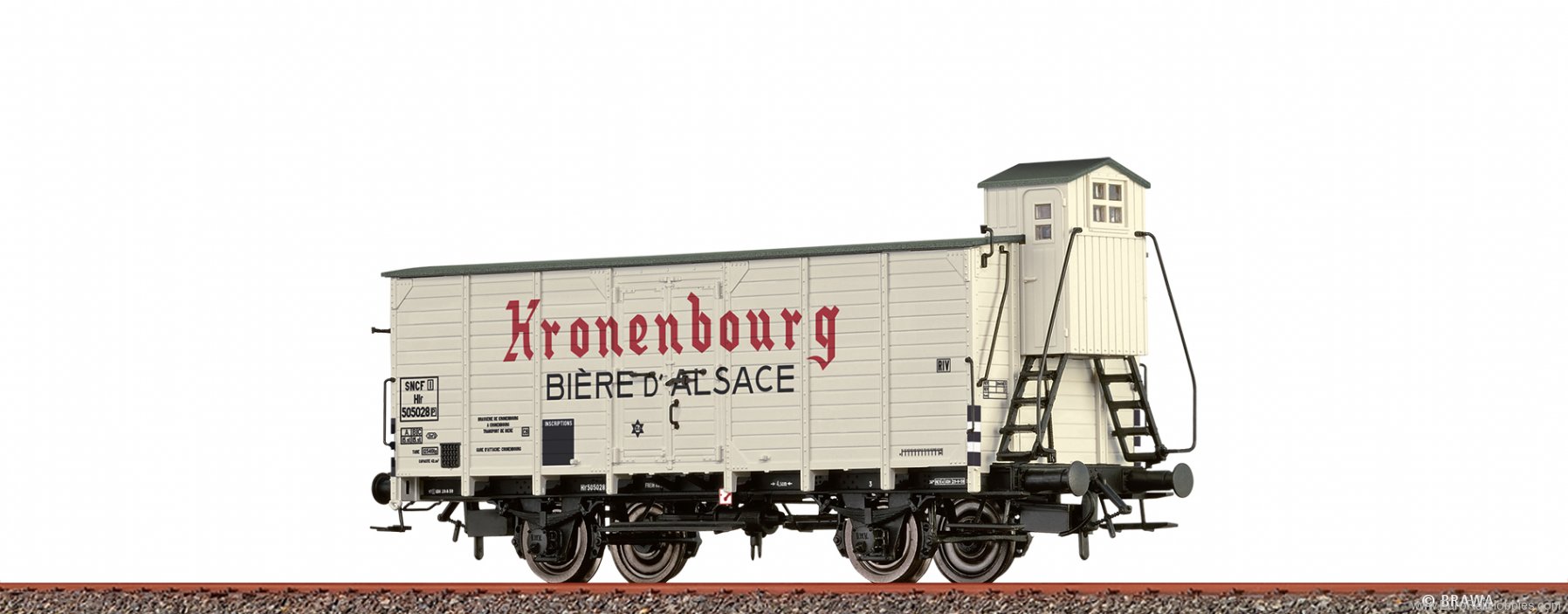 Brawa 50994 Beer Car Hlf Kronenbourg SNCF