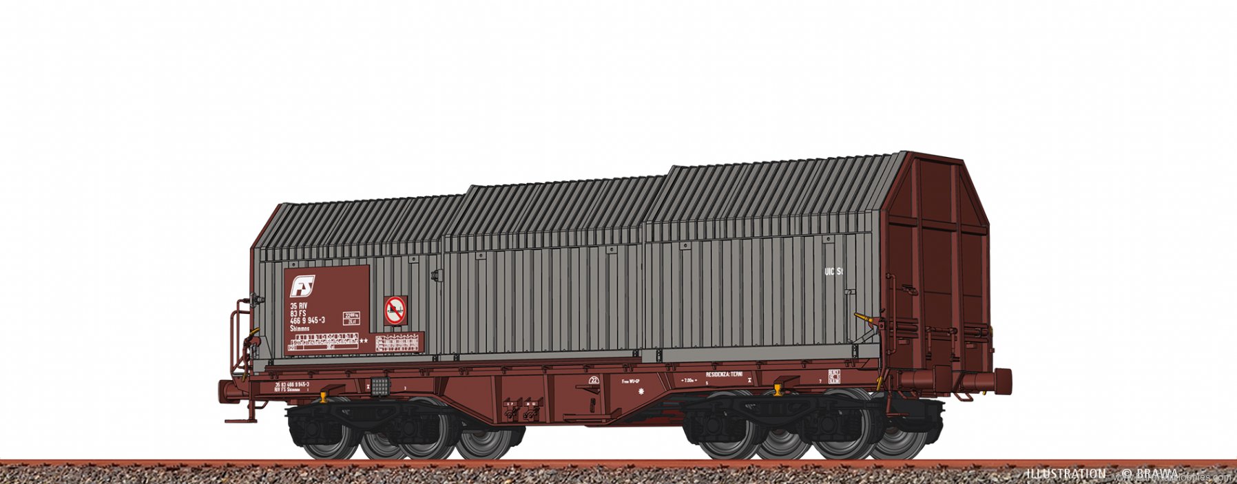 Brawa 51011 Covering Hood Car Shimmns FS