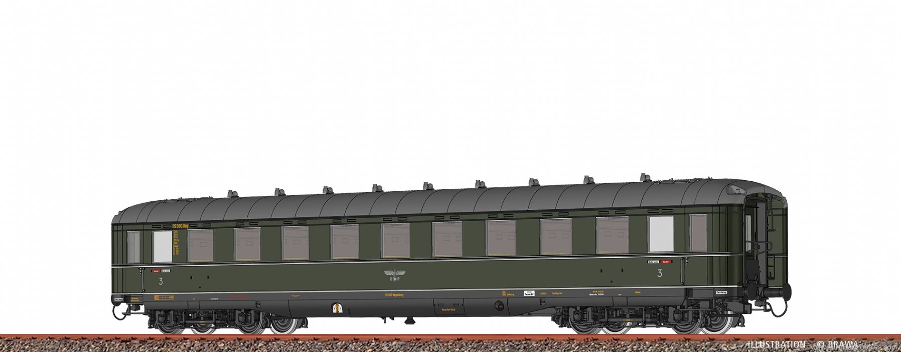 Brawa 51035 Passenger Coach C4i DRG