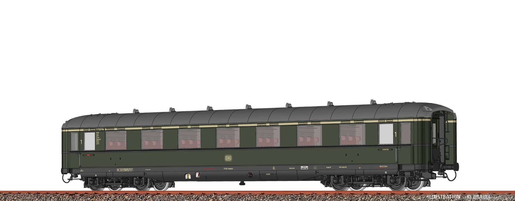 Brawa 51040 Passenger Coach A4Ã¼e DB