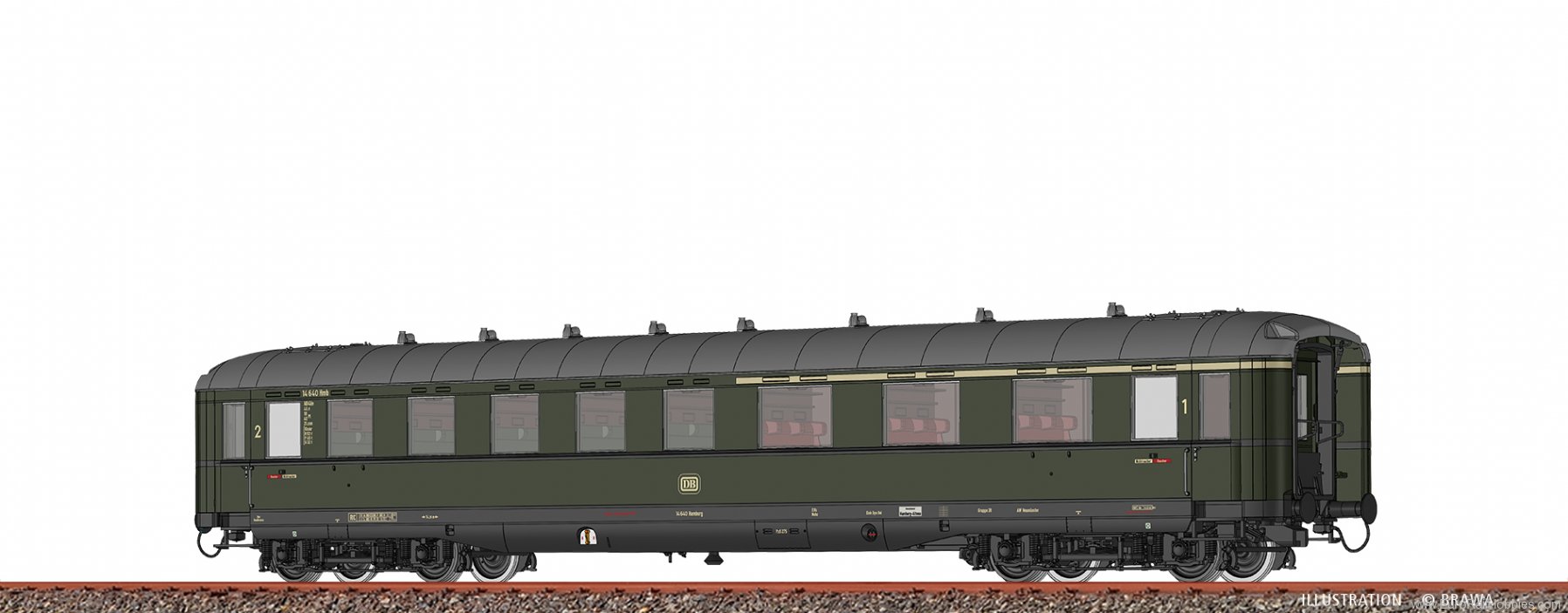 Brawa 51041 Passenger Coach AB4Ã¼e DB