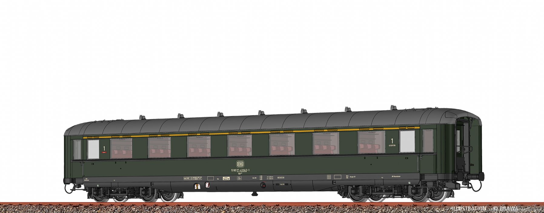 Brawa 51095 Passenger Coach AÃ¼e310 DB