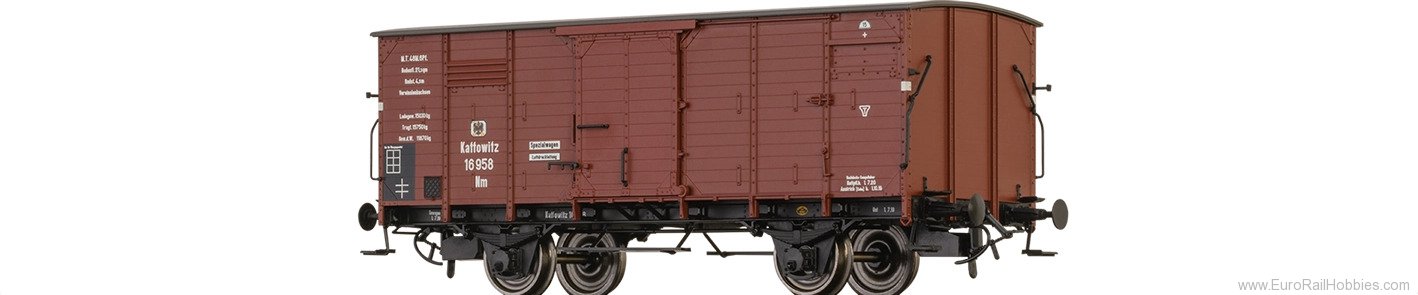 Brawa 51242 BRAWA K.P.E.V. Covered Freight Car Nm