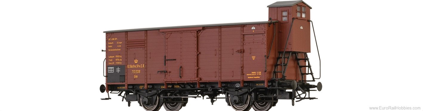 Brawa 51243 BRAWA  K.SÃ¤chs.Sts.E.B. Covered Freight Ca
