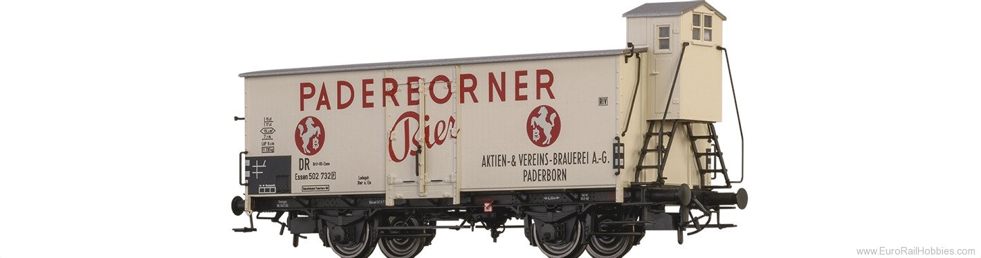 Brawa 51259 BRAWA DR Beer Car 'Paderborner Bier', Brit-US