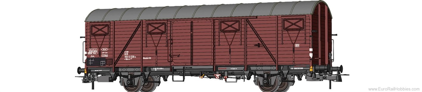 Brawa 51294 BRAWA DB Covered Freight Car Gbrs-v245 (New T