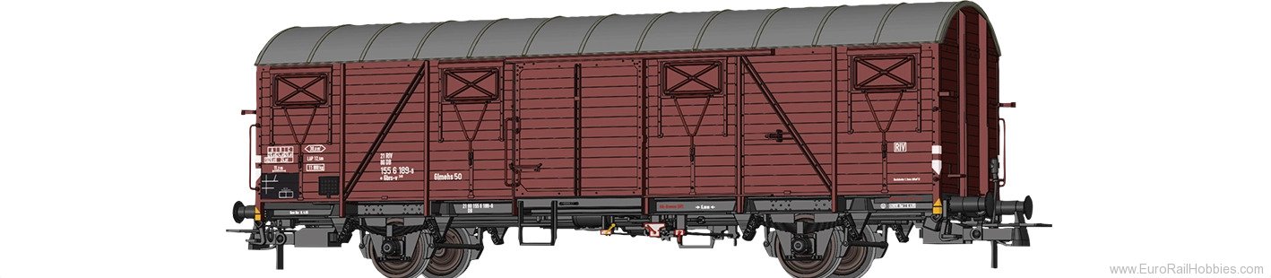 Brawa 51295 BRAWA DB Covered Freight Car Gbrs-v245 (New T