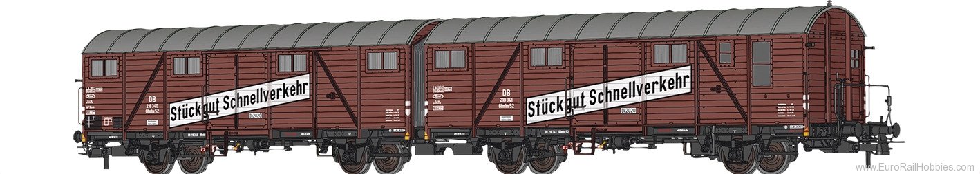 Brawa 51301 BRAWA DB Covered Freight Car Hrs-vz332 (New T