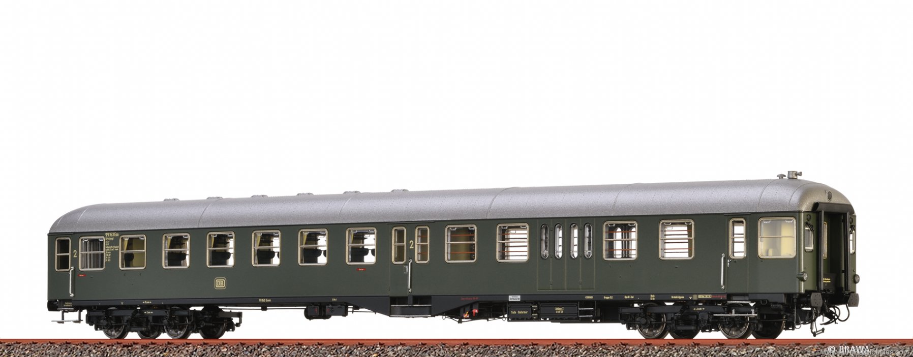 Brawa 58015 Control Car Bymgf-51 der DB (DC Analog Versio