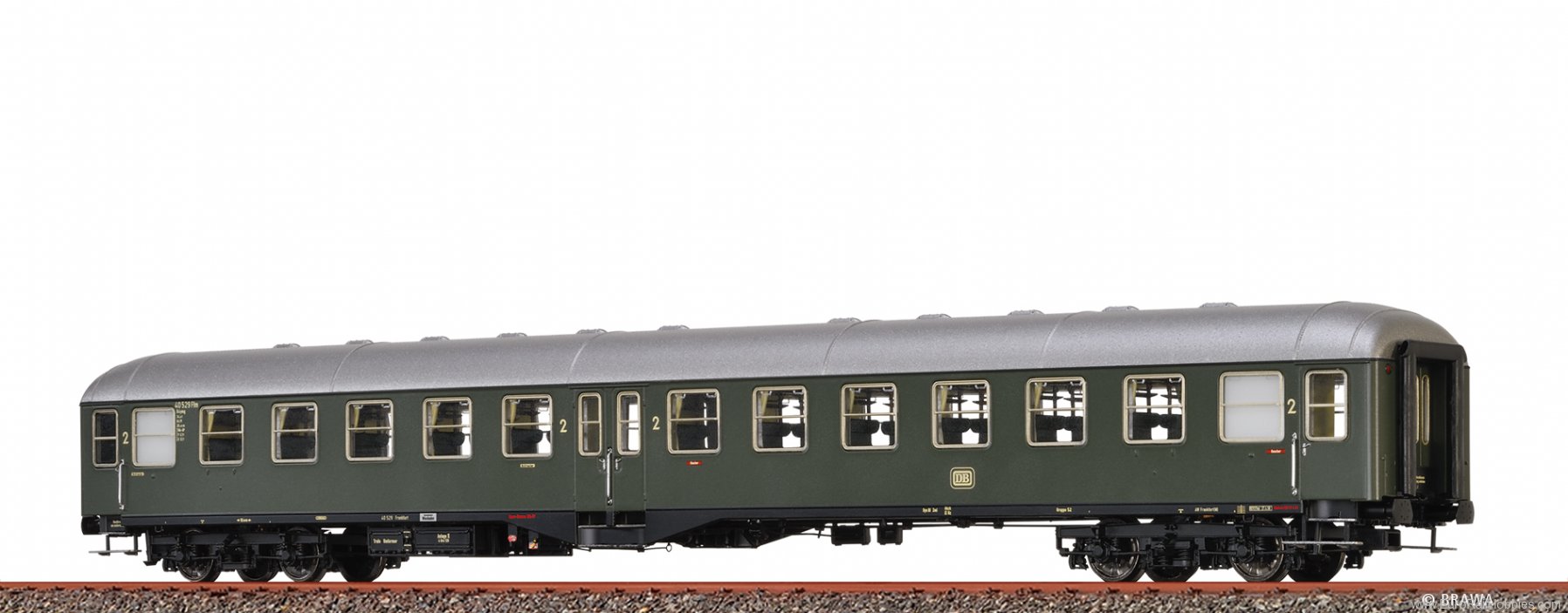 Brawa 58103 Passenger Coach B4ymg DB(DC Analog Version Pl