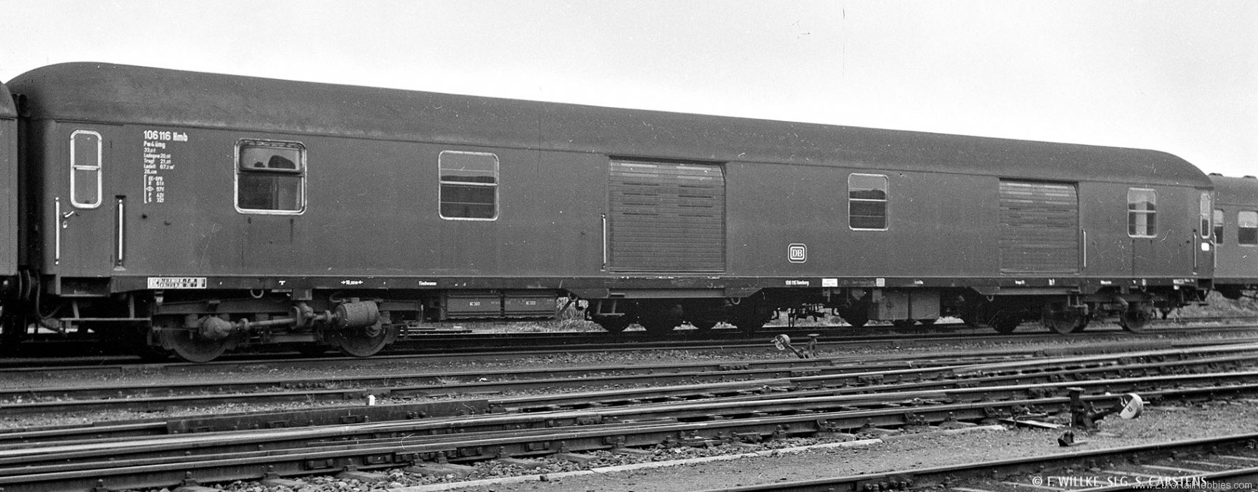 Brawa 58127 Luggage Car Pw4Ã¼mg-60 DB  (Marklin AC w/LE