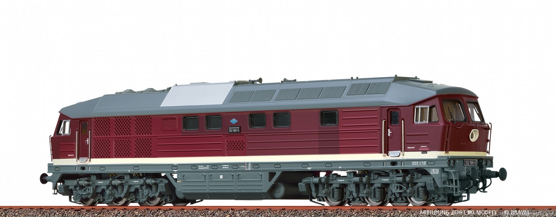 Brawa 61040 DR BR 132 Diesel Locomotive (DC Analog)