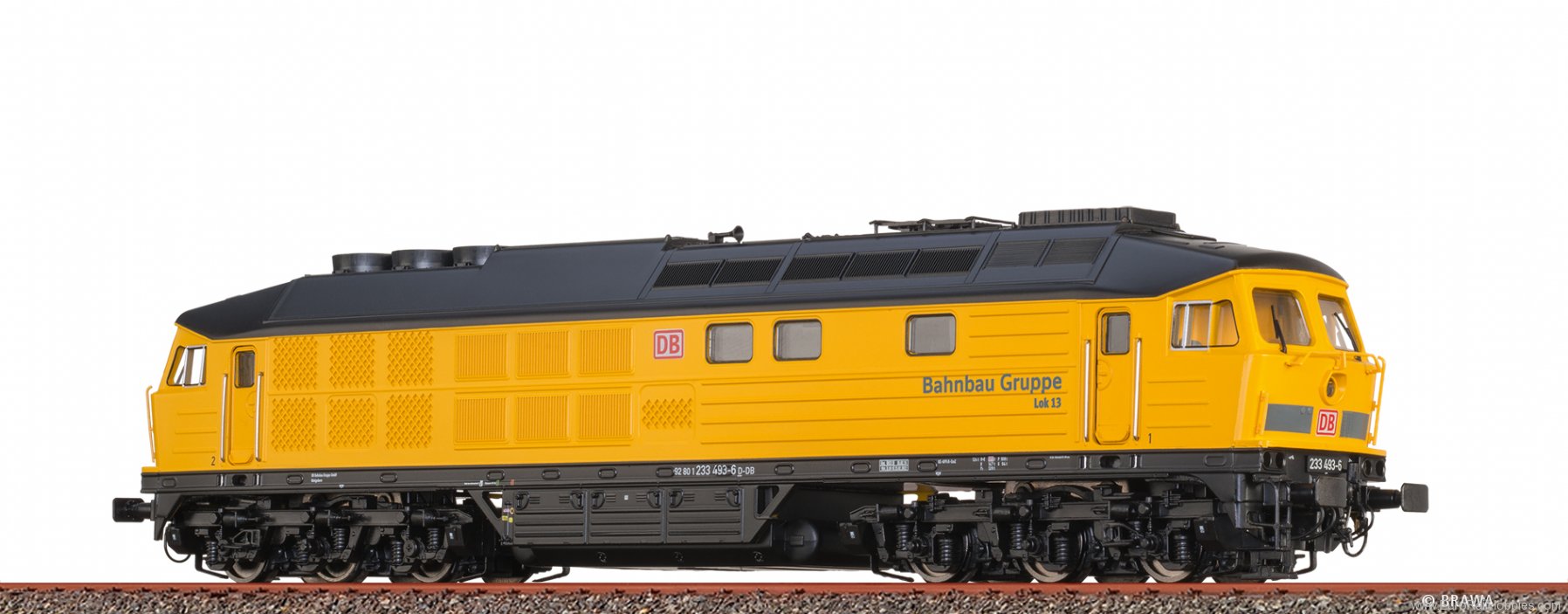 Brawa 61051 Diesel Locomotive BR 233 DB AG, Bahnbau ( w. 