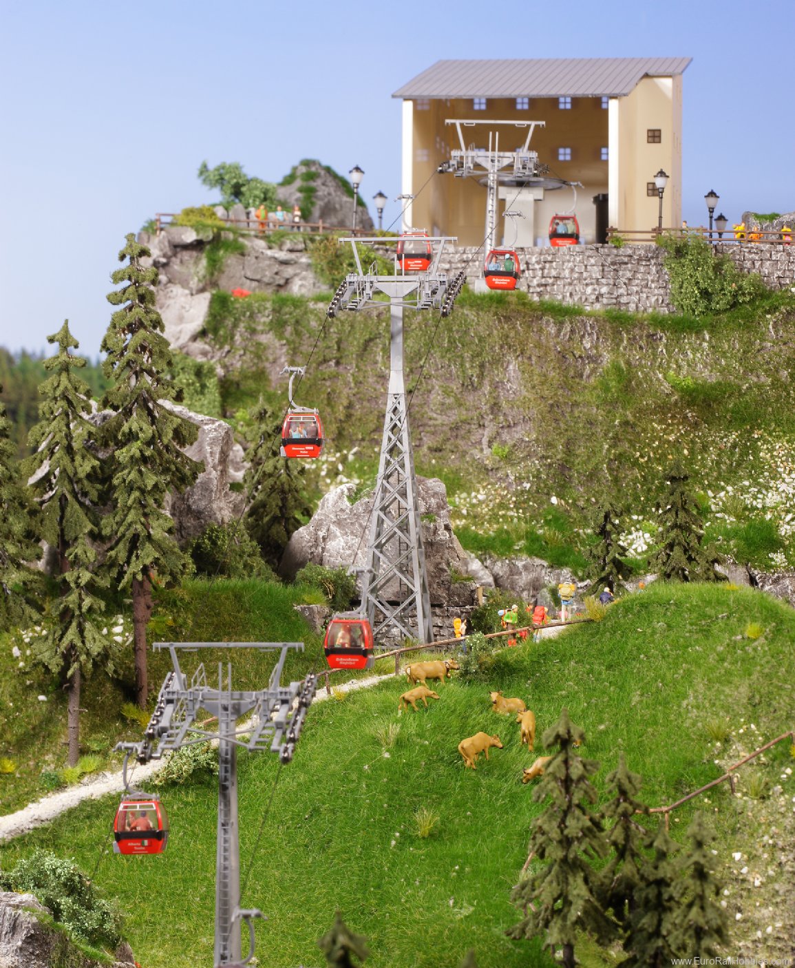 Brawa 6342 Seilbahn-Set Hahnenkamm Cable Railway 1 Zugse