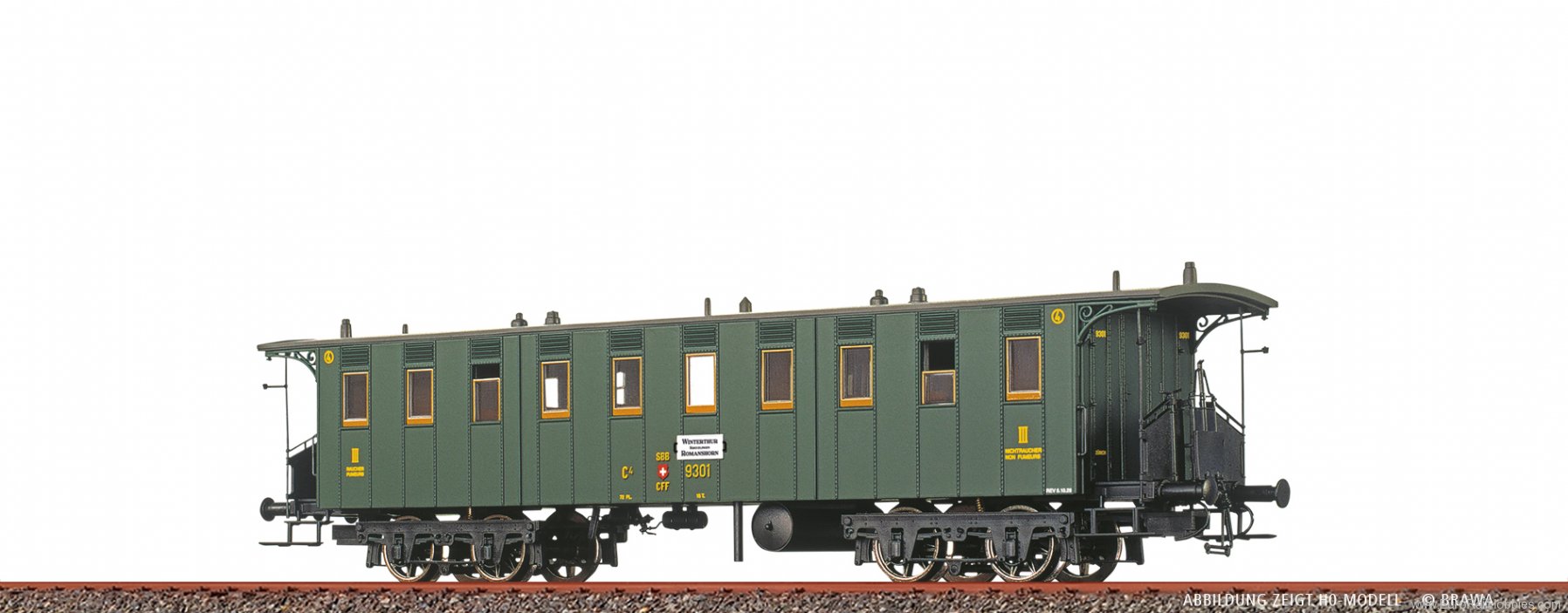 Brawa 65087 Passenger Coach C4 SBB