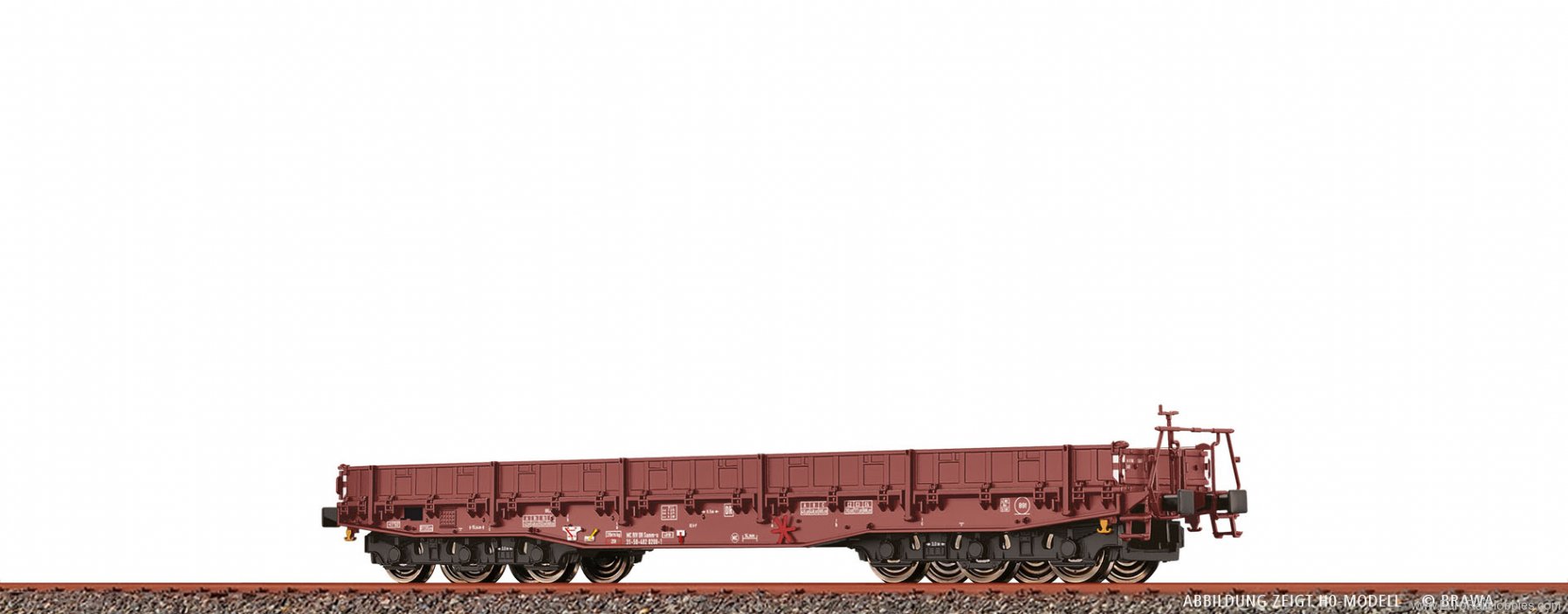 Brawa 67042 Flat Car Samm-u[4818] DR