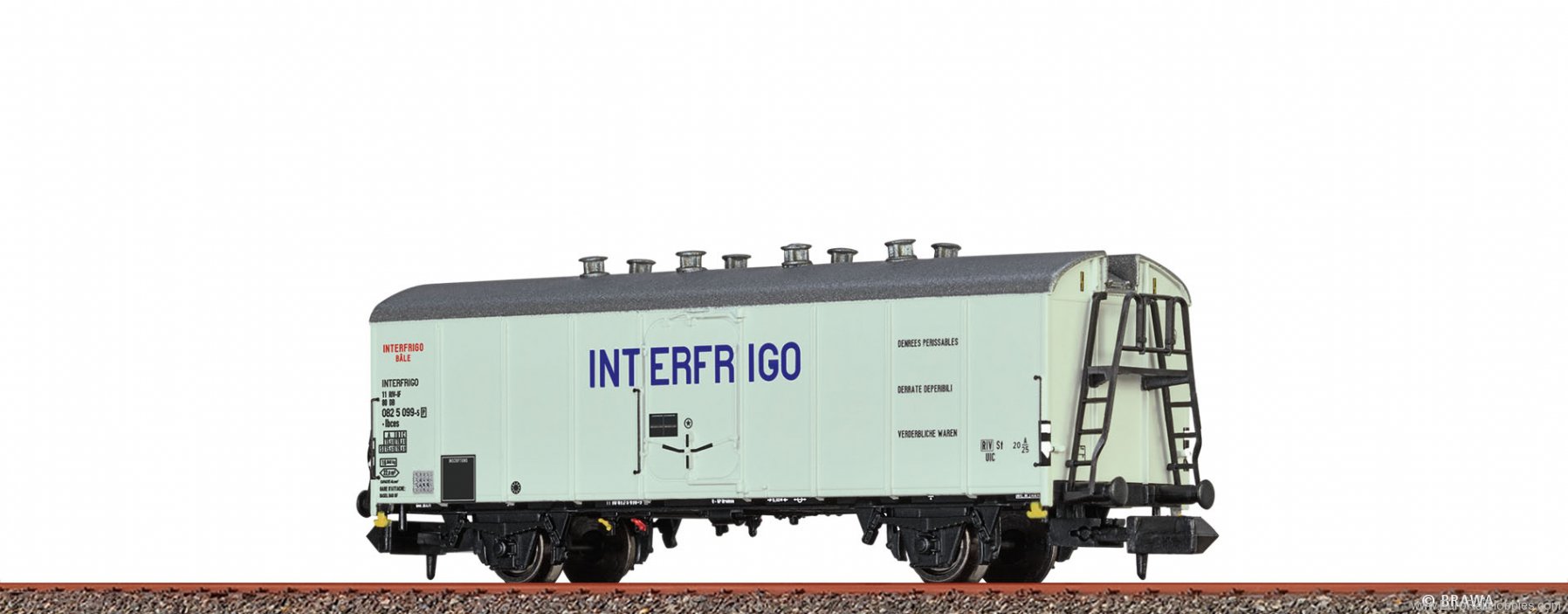 Brawa 67120 Refrigerator Car UIC Standard 1DB