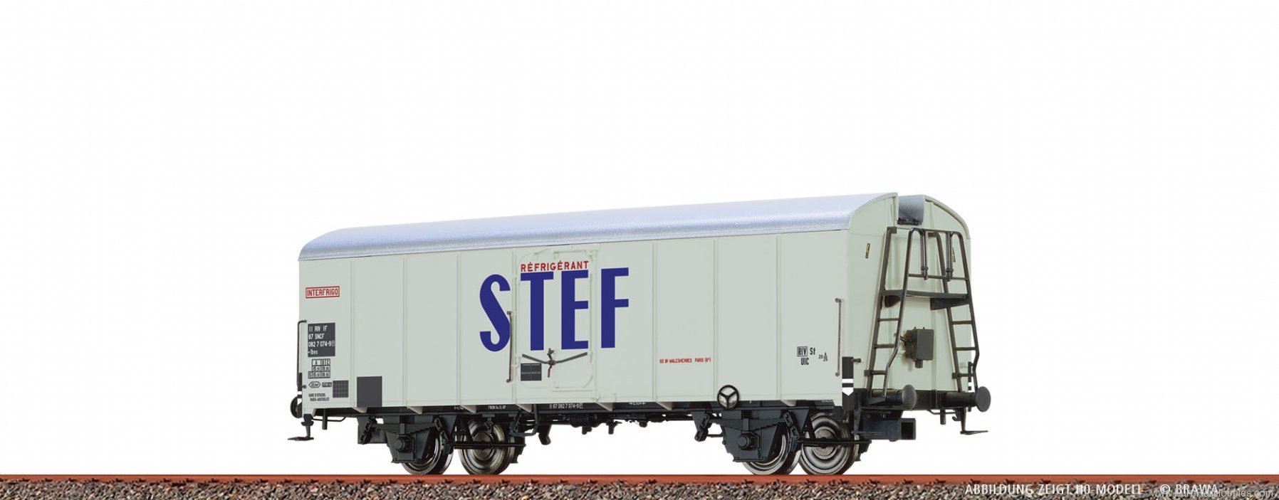 Brawa 67121 Refrigerator Car Ibes STEF SNCF