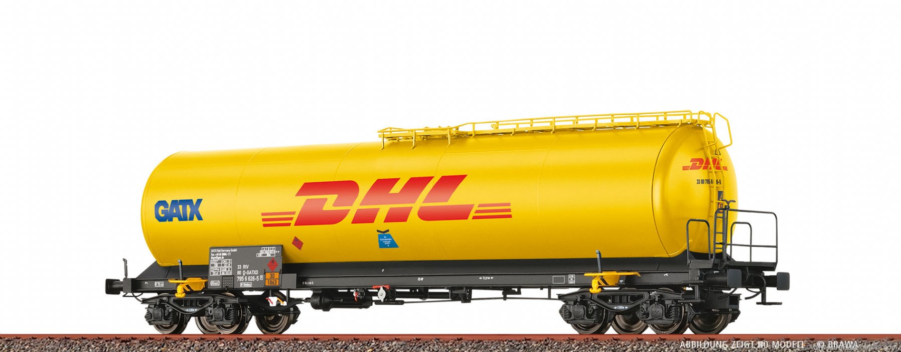Brawa 67260 Tank Car Uia âDHLÂ® GATX