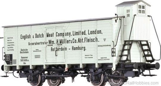 Brawa 67459 Covered Freight Car Gkn English & Dutch Meat 