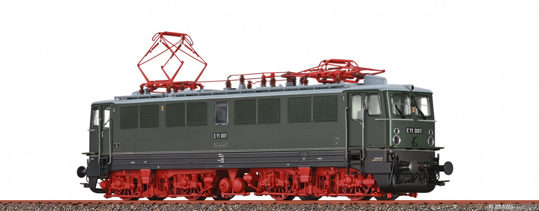 Brawa 70008 Electric Locomotive BR E11 DR(DC Analog Versi