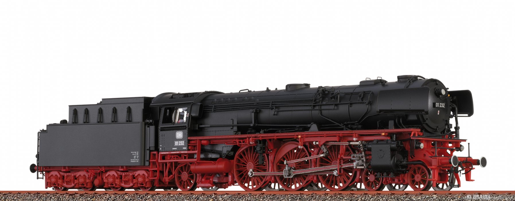 Brawa 70063 Express Train Steam Locomotive BR 01 DB(AC Di