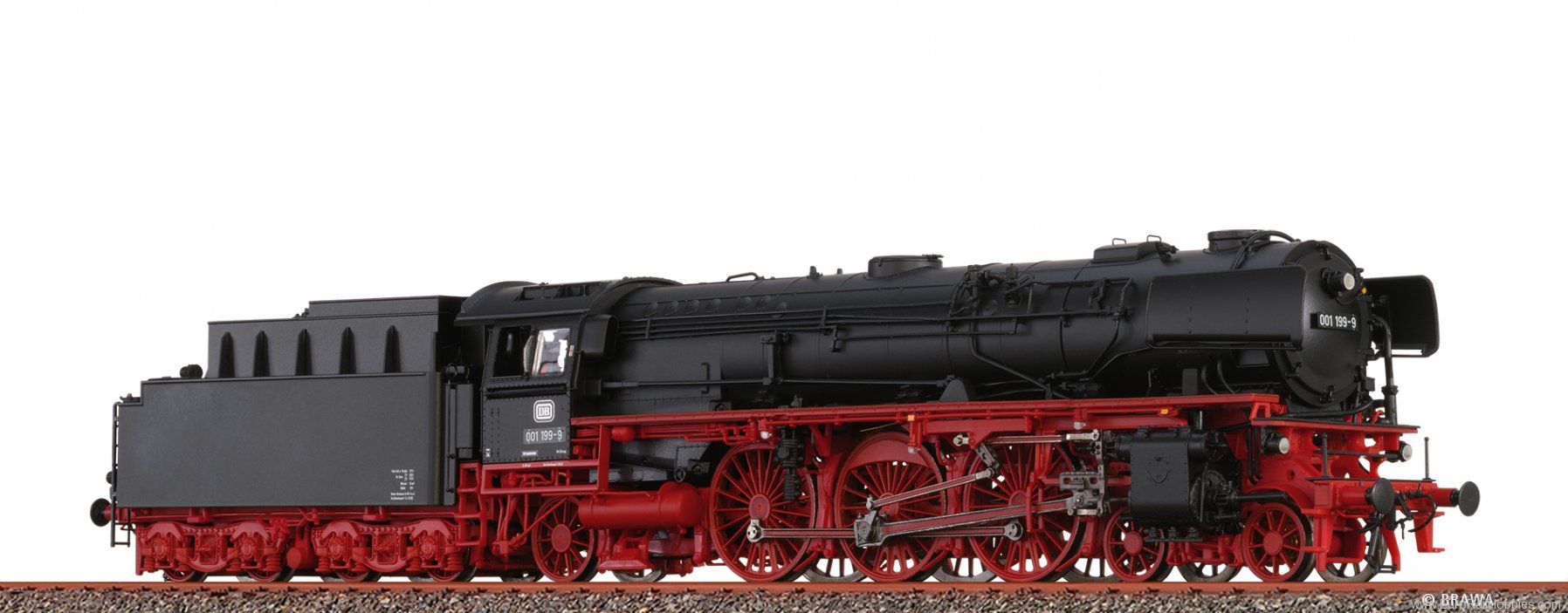 Brawa 70064 Express Train Steam Locomotive BR 001 DB(DC A