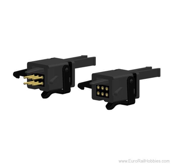 Brawa 93717 Electrical coupling 6-pin for NEM standard sh
