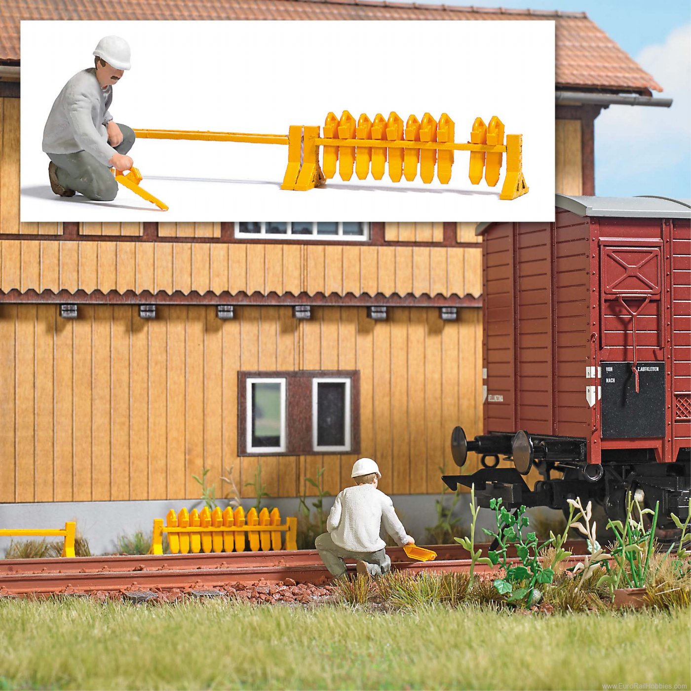 Busch 10700 Railway worker with rail skates